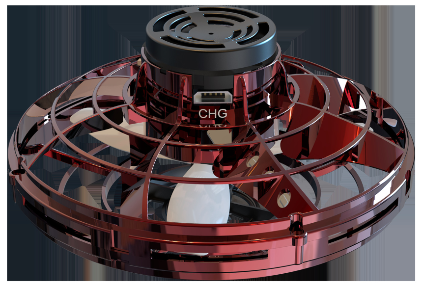 flying disco ball - Mini Fingertip Gyro Interactive Decompression Toy Drone LED UFO Type Flying Helicopter Spinner Toy Kids