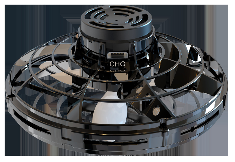 flying disco ball - Mini Fingertip Gyro Interactive Decompression Toy Drone LED UFO Type Flying Helicopter Spinner Toy Kids